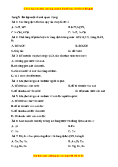 Trắc nghiệm Bài tập oxit axit tác dụng với dung dịch kiềm Hóa học 9