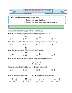 Bài tập cuối tuần Toán lớp 5 Cánh diều Tuần 2