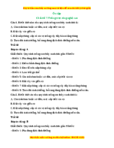 Trắc nghiệm Ôn tập chủ đề 7: Trồng trọt công nghệ cao Công nghệ 10 Cánh diều