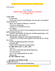 Giáo án Ngữ văn 6 Học kì 2 Cánh diều