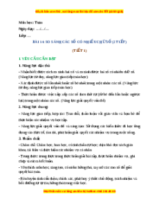 Giáo án So sánh các số có nhiều chữ số Toán 4 Kết nối tri thức