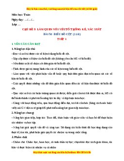 Giáo án Biểu đồ cột Toán 4 Kết nối tri thức