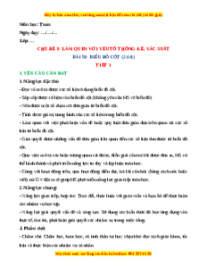 Giáo án Biểu đồ cột Toán 4 Kết nối tri thức