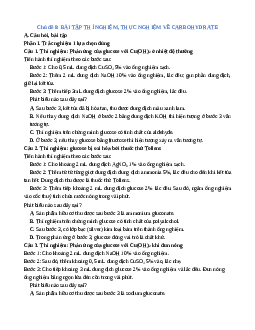 Chuyên đề dạy thêm Chủ đề 8: Bài tập thí nghiệm, thực nghiệm Hóa học 12 (sách mới)