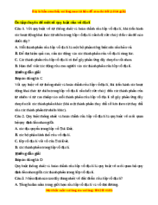 Trắc nghiệm tổng hợp Địa Lí 10 Chương 6: Một số quy luật của vỏ địa lí Địa lí 10 Cánh diều