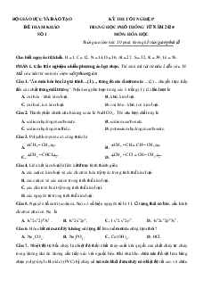 47 đề thi Tốt nghiệp Hóa học năm 2026 (có lời giải)
