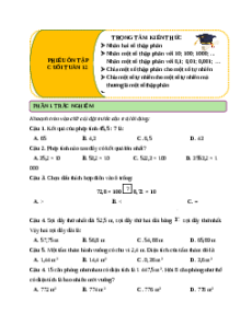 Bài tập cuối tuần Toán lớp 5 Chân trời sáng tạo Tuần 12