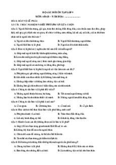 Câu hỏi ôn tập + Đề kiểm tra GDCD 8 Bài 4 (chung cho ba sách)