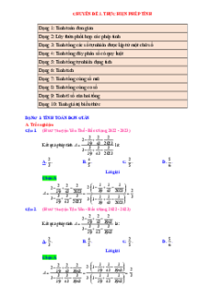 Chuyên đề bài tập bồi dưỡng HSG Toán 7 (có lời giải)