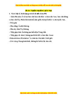 Lý thuyết Địa lý 7 Chân trời sáng tạo Bài 9: Thiên nhiên châu Phi