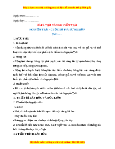 Giáo án Ngữ văn 10 Học kì 2 Cánh diều