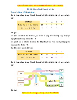 Giải Sgk Toán lớp 3 Bài 24: Gấp một số lên một số lần (Kết nối tri thức)