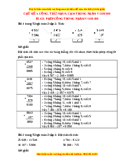 Giải Sgk Toán lớp 3 Bài 20: Phép cộng trong phạm vi 100 000 (Cánh diều)