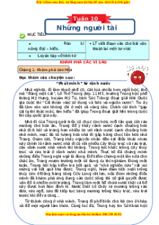 Bài tập cuối tuần Tiếng Việt 4 Tuần 10 Chân trời sáng tạo (có lời giải)