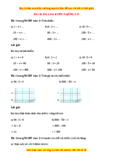 VBT Toán lớp 3 Bài 36 (Chân trời sáng tạo): Em làm được những gì?