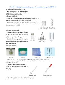 Chuyên đề dạy thêm Khoa học tự nhiên 8 phần Hóa học