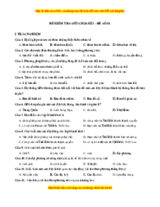 Đề thi giữa kì 1 Địa lý 10 Chân trời sáng tạo (đề 1)