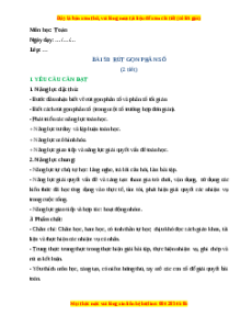 Giáo án Rút gọn phân số Toán lớp 4 Cánh diều