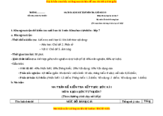 Bộ 2 đề thi cuối kì 1 KHTN 7 (nối tiếp) Chân trời sáng tạo có đáp án