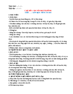 Giáo án HĐTN 6 Kết nối tri thức (năm 2025) | Giáo án Hoạt động tự nhiên 6 mới, chuẩn nhất