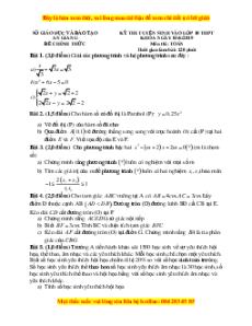 Bộ 63 đề thi vào 10 môn Toán năm 2020 Hệ không chuyên có đáp án