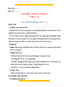 Giáo án Chuyện bốn mùa Tiếng việt 2 Chân trời sáng tạo
