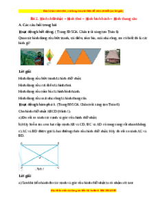 Giải sgk Toán 6 Bài 2: Hình chữ nhật - Hình thoi - Hình bình hành - Hình thang cân (Chân trời sáng tạo)