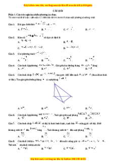 Đề thi Toán 11 Cuối kì 2 Chân trời sáng tạo cấu trúc mới (Đề 1)