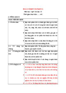 Giáo án Bài 2 Ngữ văn 10 Kết nối tri thức (năng lực số)