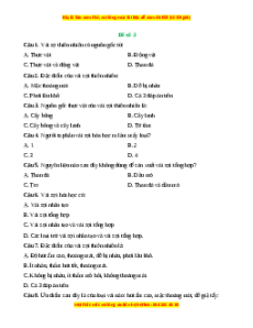 Đề thi giữa kì 2 Công nghệ 6 Chân trời sáng tạo (Đề 3)