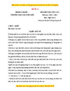 Đề thi giữa kì 1 Ngữ văn 9 - Đề 14