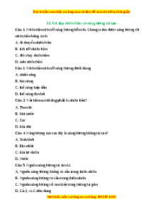 Trắc nghiệm Nhiên liệu và năng lượng tái tạo KHTN 6 Cánh diều