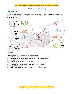Giải Sgk Toán lớp 3 Bài 49: Luyện tập chung (Kết nối tri thức)