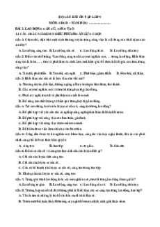 Câu hỏi ôn tập + Đề kiểm tra GDCD 8 Bài 3 (chung cho ba sách)