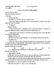 Giáo án Tin học 6 Bài 16 (Kết nối tri thức): Cấu trúc điều khiển