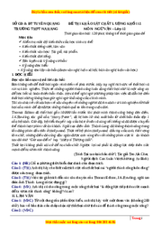 Đề thi thử Ngữ văn trường Na Hang - Tuyên Quang lần 1 năm 2023