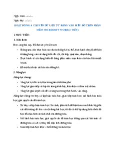 Giáo án Hoạt động 4 Toán 9 Chân trời sáng tạo