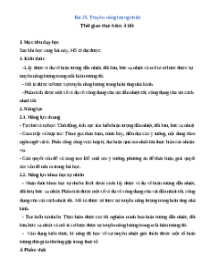 Giáo án Truyền năng lượng nhiệt Vật lí 8 Cánh diều