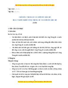 Giáo án Bài 4 Lịch sử & Địa lí lớp 4 Kết nối tri thức: Thiên nhiên vùng Trung du và miền núi Bắc bộ