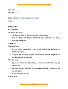 Giáo án GDQP 10 Bài 8 (Cánh diều): Đội ngũ từng người không có súng