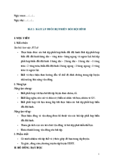 Giáo án GDTC lớp 5 Kết nối tri thức | Giáo án Giáo dục thể chất lớp 5 mới, chuẩn nhất