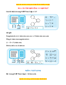 VBT Toán lớp 3 Bài 2 (Chân trời sáng tạo): Ôn tập phép cộng, phép trừ
