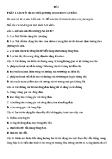 Bài tập ôn tập + Đề kiểm tra Vật Lí 12 Kết nối tri thức Chương 3