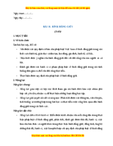 Giáo án Bài 11 KTPL 11 Chân trời sáng tạo: Bình đẳng giới