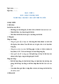 Giáo án Âm nhạc lớp 8 Kết nối tri thức | Giáo án Âm nhạc lớp 8 mới, chuẩn nhất