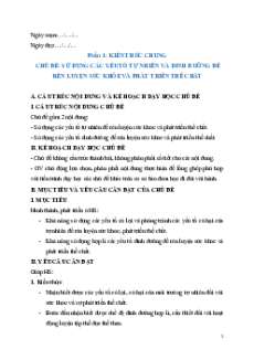 Giáo án Bóng chuyền 10 Kết nối tri thức