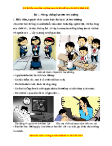 Lý thuyết GDCD 7 Kết nối tri thức Bài 7: Phòng chống bạo lực học đường