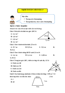 Bài tập cuối tuần Toán lớp 5 Kết nối tri thức Tuần 17