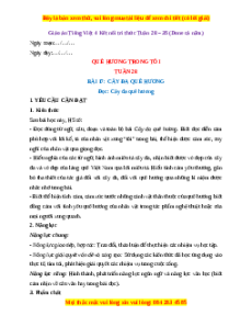 Giáo án Tuần 28 Tiếng Việt lớp 4 Kết nối tri thức
