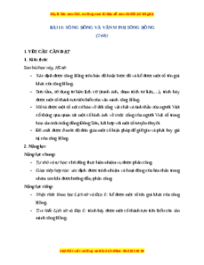 Giáo án Bài 11 Lịch sử & Địa lí lớp 4 Chân trời sáng tạo: Sông Hồng và văn minh sông Hồng
